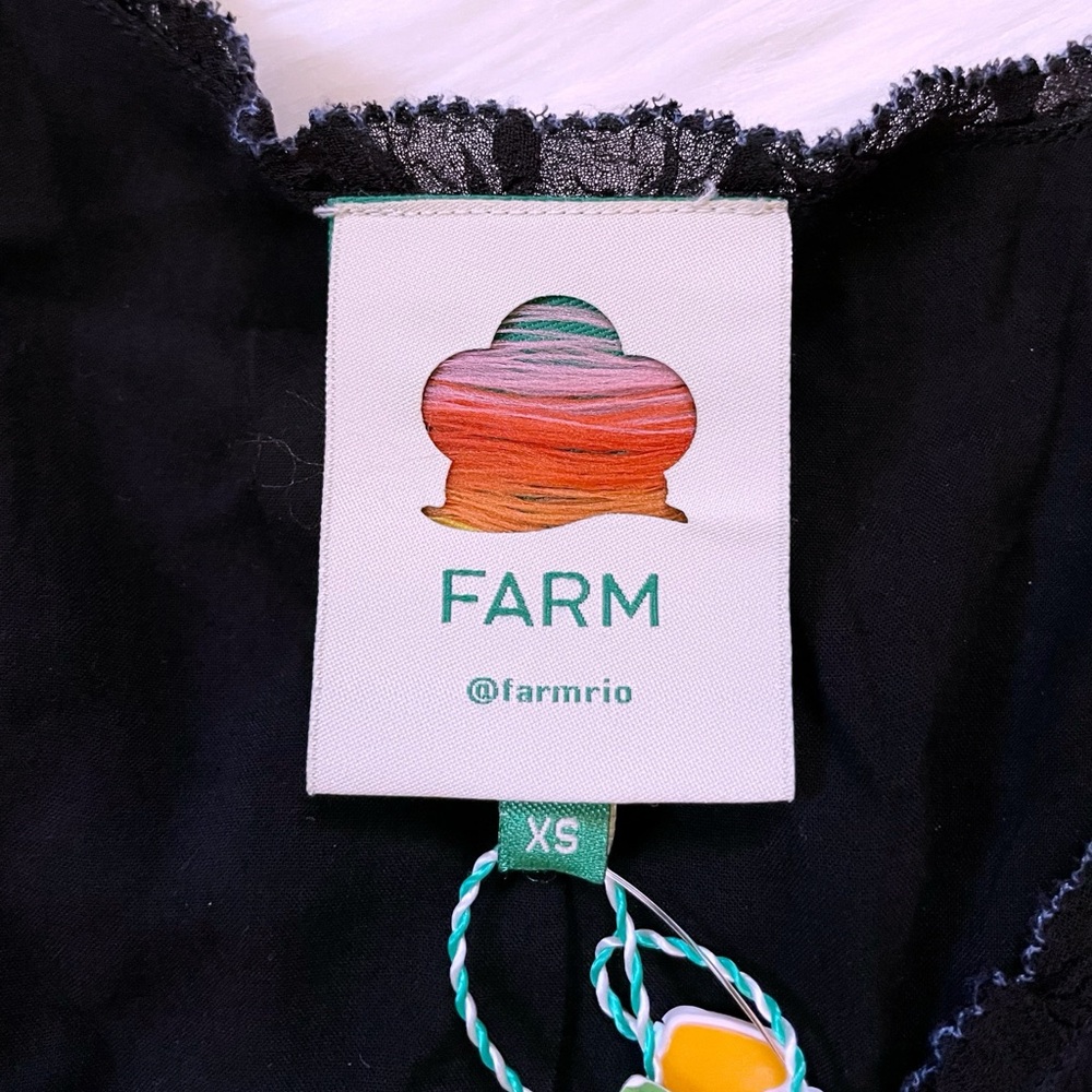 Farm Rio Garden Stitched Long Sleeve Button Front Mini Dress - Picture 6 of 12